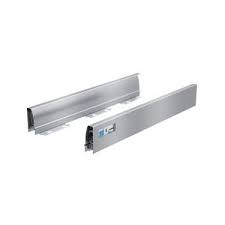 Hettich Drawer side profile, Drawer side profile height 70, NL 470 mm, silver, right 1062020